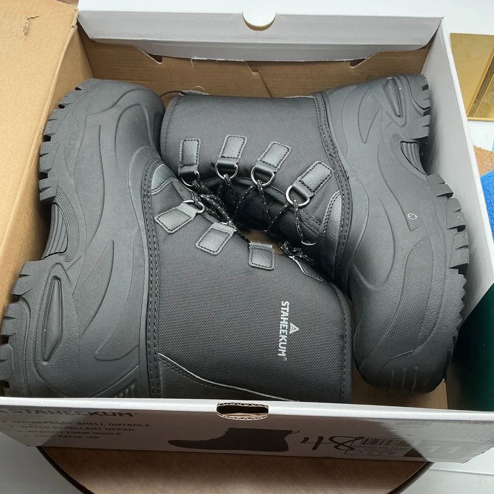 Staheekum Men’s “snow Boot” Rated -20‎ Degrees Waterproof Rubber Shell size 11